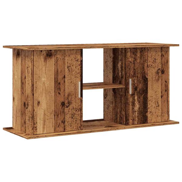 vidaXL Supporto Acquario 121x41x58cm in Legno Multistrato Legno Antico