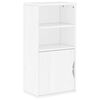 vidaXL Armadietto Laterale ODDA Bianco 40x24x79 cm Legno Massello Pino