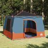 vidaXL Tenda interna Grigio e arancione 290 x 288 x 234 cm taffetà