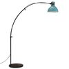 vidaXL Lampada da Terra 25 W Blu Anticato 150 cm E27