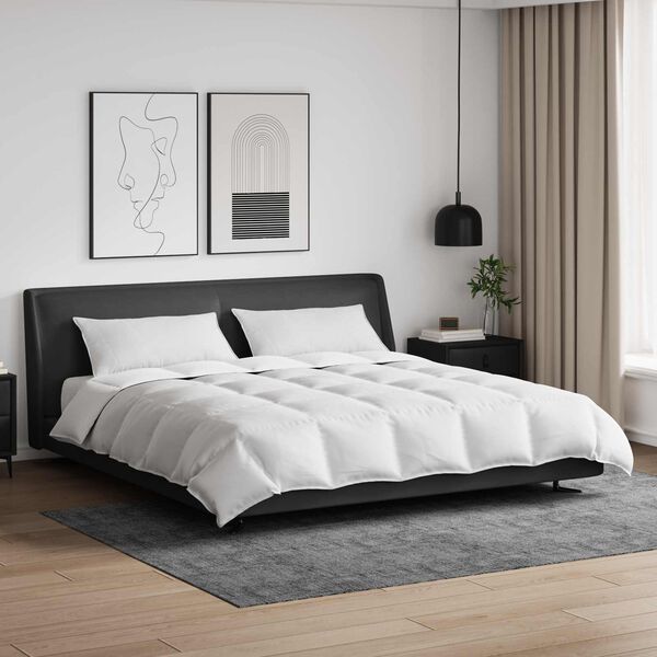 vidaXL Set di Piumoni con cuscino 3 pcs Bianco Piuma d'anatra