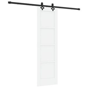 vidaXL Porta scorrevole ORKDAL Bianco 61 x 198,5 cm Pino massello