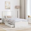 vidaXL Letto con Contenitore Bianco 90 x 200 cm Legno multistrato