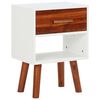 vidaXL Comodino in Legno Massello di Acacia 40x30x57 cm