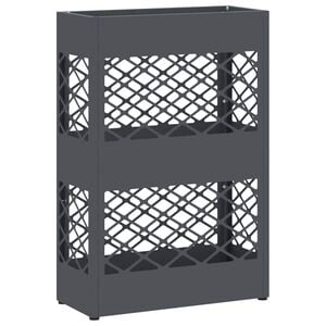 vidaXL Stand per Ombrelli da Pioggia Antracite 28 x 12 x 41 cm Acciaio