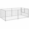 vidaXL Gabbia per Cani Argento 200x100x70 cm in Acciaio