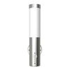 Lampioncini in acciaio inox, sensore di movimento,2 x 60w