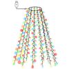 vidaXL Rete di Luce per Albero di Natale 210 LED Multicolore 210 cm