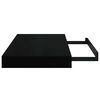 vidaXL Scaffali a Parete 2 pz Nero Lucido 40x23x3,8 cm in MDF