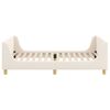 vidaXL Struttura letto bambini con testata Crema 90 x 200 cm