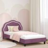 vidaXL Struttura letto bambini con testata Viola 80 x 200 cm Velluto