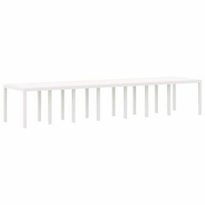 vidaXL Tavolo da Giardino Bianco 400 x 100 x 73 cm polyrattan