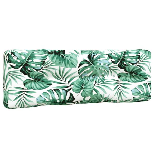 vidaXL Cuscini per Pallet 7 pz Motivo a Foglie Tessuto