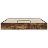 vidaXL Letto ottomano Quercia Affumicata 203 x 160 x 25 cm