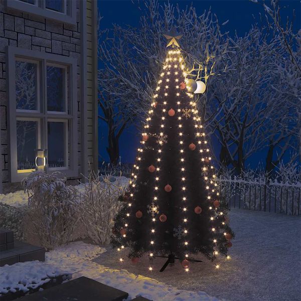 vidaXL Rete di Luci per Albero di Natale con 250 LED 250 cm