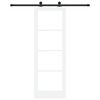 vidaXL Porta scorrevole ORKDAL Bianco e Nero 73,5 x 211 cm