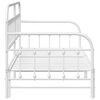 vidaXL Struttura per letto di giorno Bianco 107 x 203 cm Acciaio
