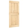vidaXL Porta Scorrevole con Set Hardware 90x210 cm Legno Massello Pino