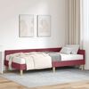 vidaXL Struttura Letto Angolare con Materasso 2 pcs Grigio Tessuto