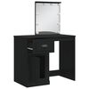 vidaXL Toeletta con Luci LED Nera 90x42x132,5 cm