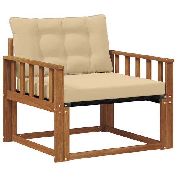 vidaXL Set di divani da esterno Legno di Acacia Massello e Textilene