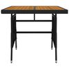 vidaXL Set da Pranzo per Giardino 3 pz in Polyrattan Nero