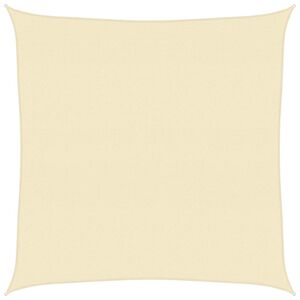 vidaXL Vela Parasole 160 g/m&sup2; Crema 4,5x4,5 m in HDPE