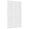 vidaXL Armadietto TV Bianco 102x23x177,5 cm in Legno Multistrato