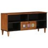 vidaXL Mobile TV Noce 100 x 33 x 46 cm Legno di mango massello