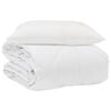 vidaXL Duvet Estivo con cuscino 2 pcs Bianco Microfibra