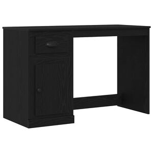 vidaXL Scrivania Rovere Nero 50 x 115 x 75 cm Legno ingegnerizzato