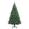 vidaXL Albero di Natale artificiale con 300 LED Verde 240 cm