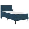 vidaXL Struttura letto con materasso Blu 80 x 200 cm Velluto