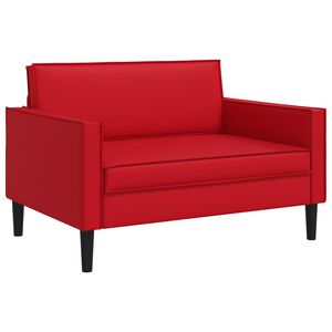 vidaXL Poltrona XXL Rosso Similpelle