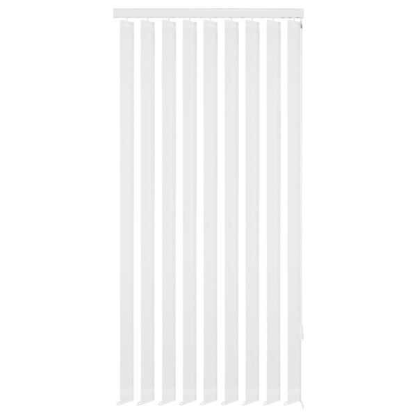 vidaXL Tende Verticali a Fascia in Stoffa Bianca 120x180 cm