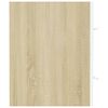 vidaXL Set Mobili Bagno 2 pz Bianco e Rovere Sonoma Legno Multistrato