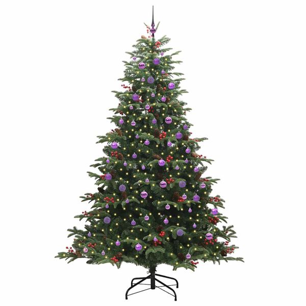 vidaXL Albero di Natale artificiale con 300 LED Verde 240 cm