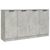 vidaXL Credenze 2 pz Grigio Cemento 60x30x70 cm in Legno Multistrato