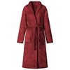 vidaXL Accappatoio senza Cappuccio Rosso Bordeaux s Flanella