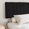 vidaXL Letto con Testiera Rivestita Nero 160 x 200 cm Pino massello