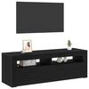 vidaXL Mobile TV Rovere Nero 120 x 35 x 40 cm Legno multistrato