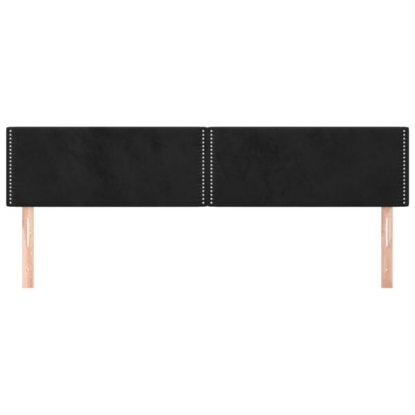 vidaXL Testiera Nera 180x5x78/88 cm in Velluto