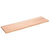 vidaXL Piano Bagno Marrone 180x50x(2-4) cm Legno Massello Trattato