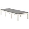 vidaXL Lettino Prendisole con Cuscino Plastica Bianco