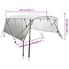 vidaXL Bimini Prua con Pareti Laterali Rete 4Archi 243x(230-244)x137cm