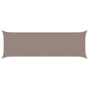 vidaXL Vela da ombra solare Tortora 6 x 2 m 100% Poliestere Oxford