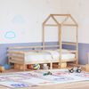 vidaXL Dormeuse con Tetto 90x190 cm in Legno Massello di Pino