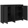 vidaXL Credenza Nero 102 x 33 x 75 cm Legno multistrato