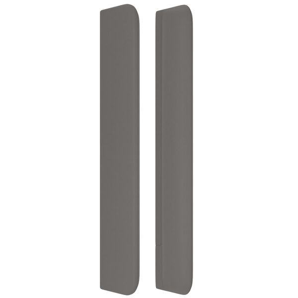 vidaXL Testiera ad Orecchio Grigio 103x16x118/128cm in Similpelle