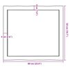 vidaXL Piano per Tavolo 60x50x(2-4) cm Rovere Non Trattato Bordi Vivi